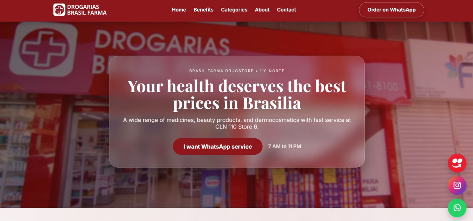 Brasil Farma Main website